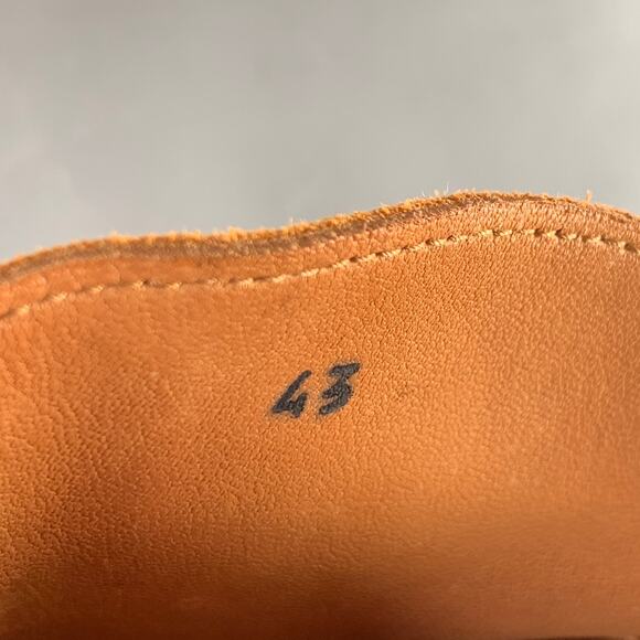 M. GEMI Size 10 Orange Suede Drivers Loafers main image 6